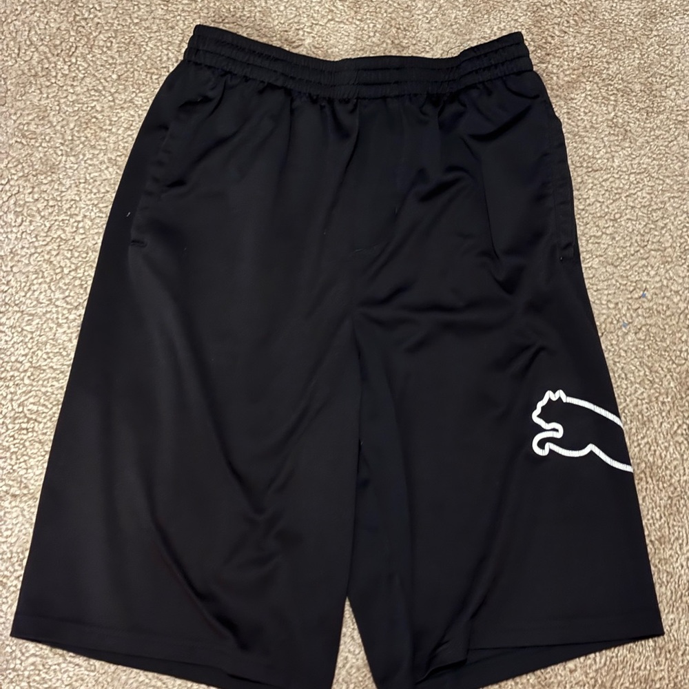 Puma Men's Black Athletic Shorts